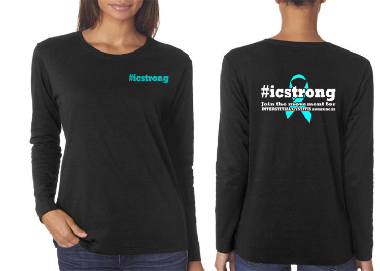 Interstitial Cystitis ICStrong Ladies Long Sleeve Shirt